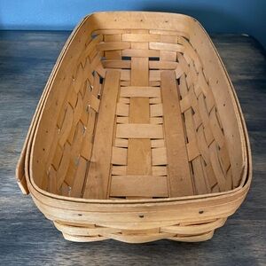 Longaberger Rectangular/Oblong Bread Basket 1998 14.5 length